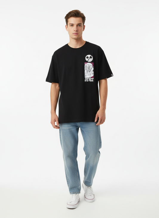 T-Shirt One Piece Doflamingo front Print – Oversize One Piece