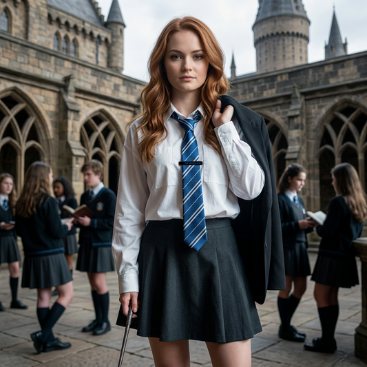 Écharpe Ravenclaw Héritage Premium - Rayures Officielles