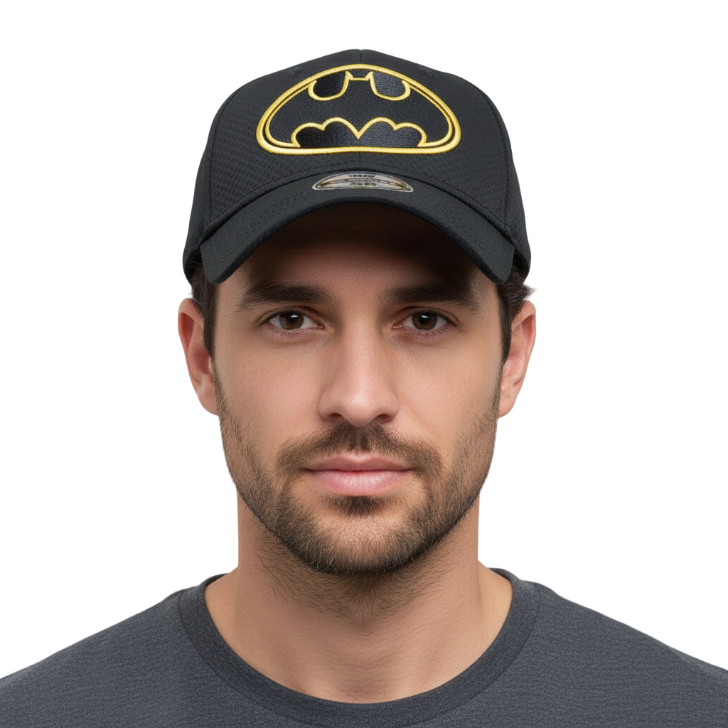 Casquette DC Comics Batman avec Logo Embroiderie Or