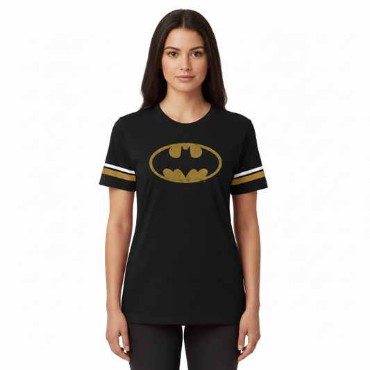 T-shirt Batman Noir Logo Vintage Officiel DC Comics