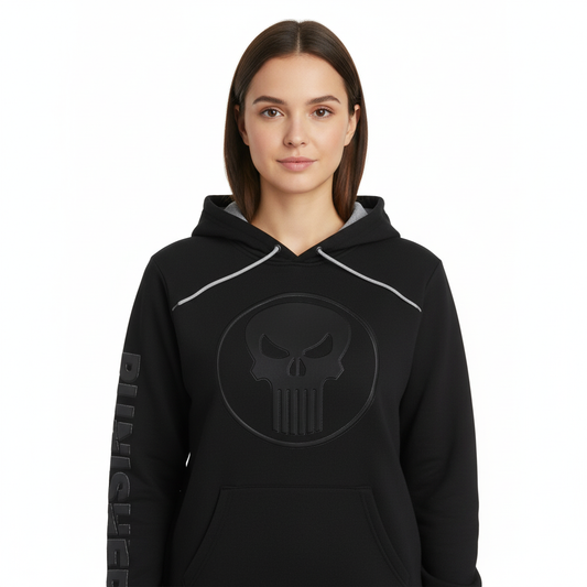 Sweat à Capuche Marvel Noire Punisher pour Fans
