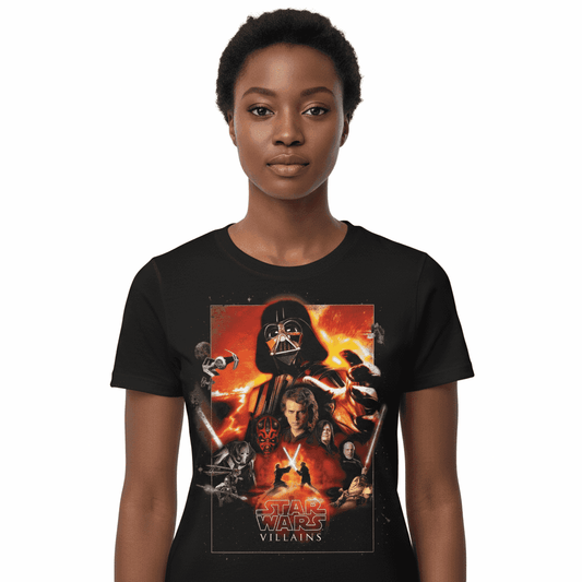 T-shirt Star Wars Côté Obscur Villains avec design de personnages