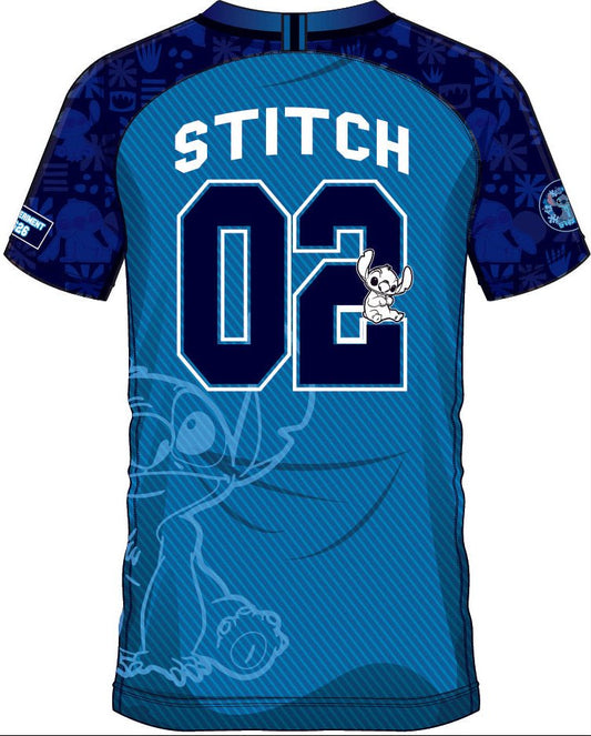 Dos du maillot SOCCER JERSEY STITCH 26 avec inscription STITCH, numéro 02 et illustration de Stitch, parfait pour les collectionneurs Disney.