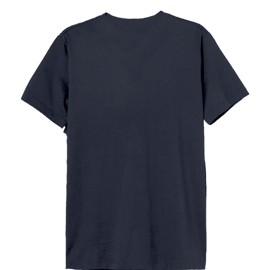 Vue arrière du T-shirt Marvel Iron Man Officiel pour homme, en coton noir uni sans motif. Coupe classique confortable pour un usage quotidien.