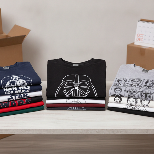 Stocking Licensed Star Wars T-Shirts for the Holiday Season