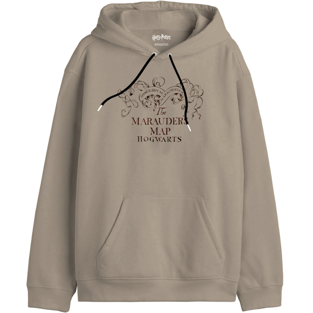 Hoodie Carte Maraudeur Harry Potter Unisexe Beige