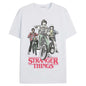 T-shirt Stranger Things - Retro Bikers - Legend Stuff avec illustration des personnages à vélo, style vintage. T-shirt classique pour fans de la série Netflix.