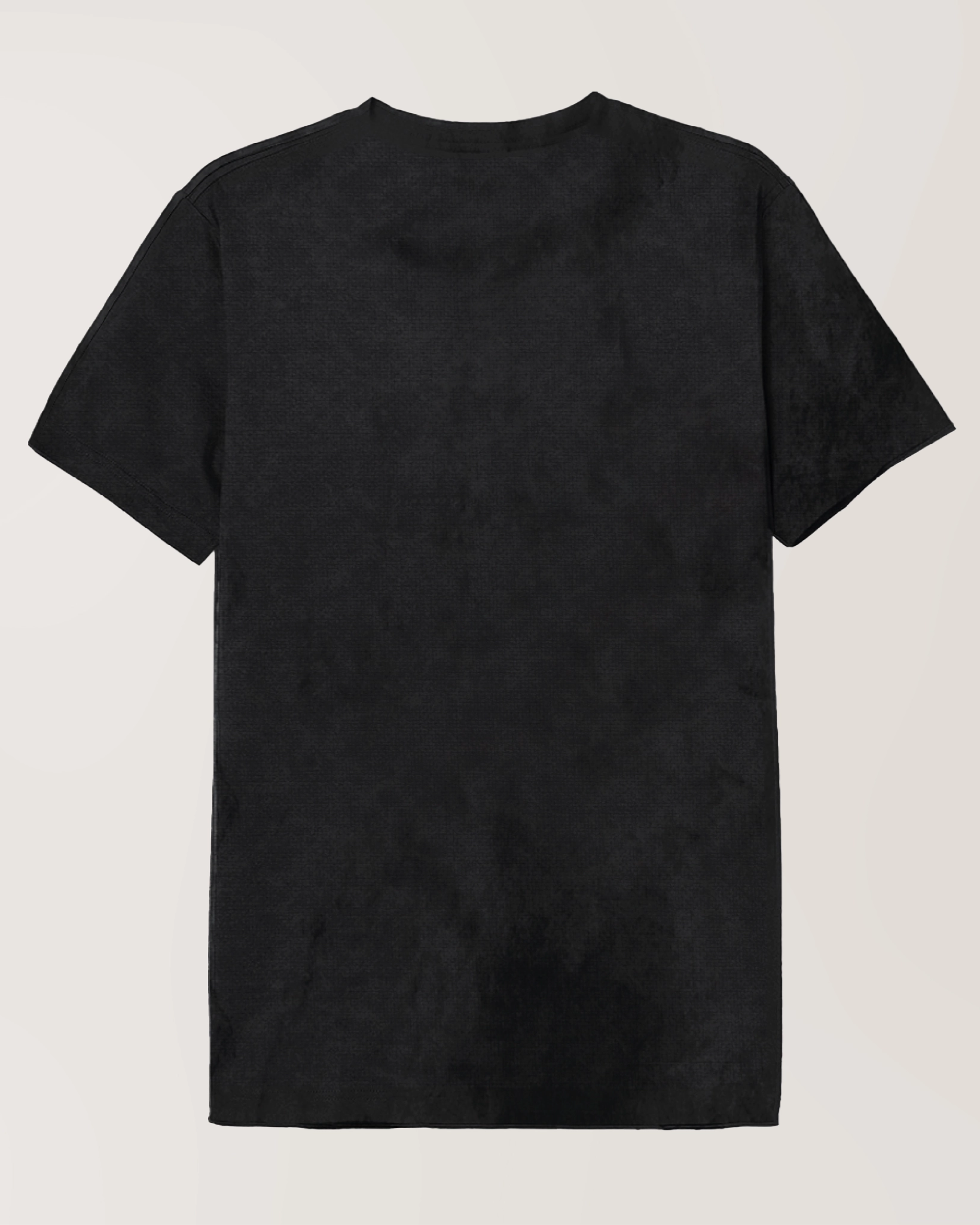 Dos du T-shirt DC Comics Joker - THE JOKER à plat, design uni noir effet stonewash sans impression ni logo visible.