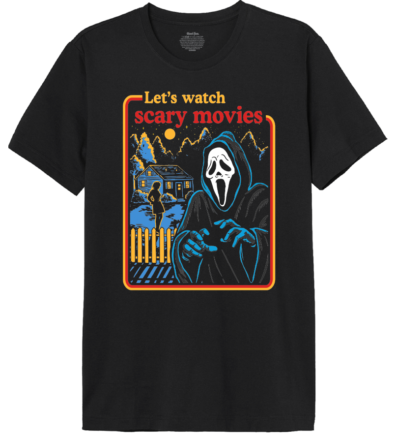 T-Shirt Ghost Face: Let's Watch Scary Movies Premium Edition Ghost Face