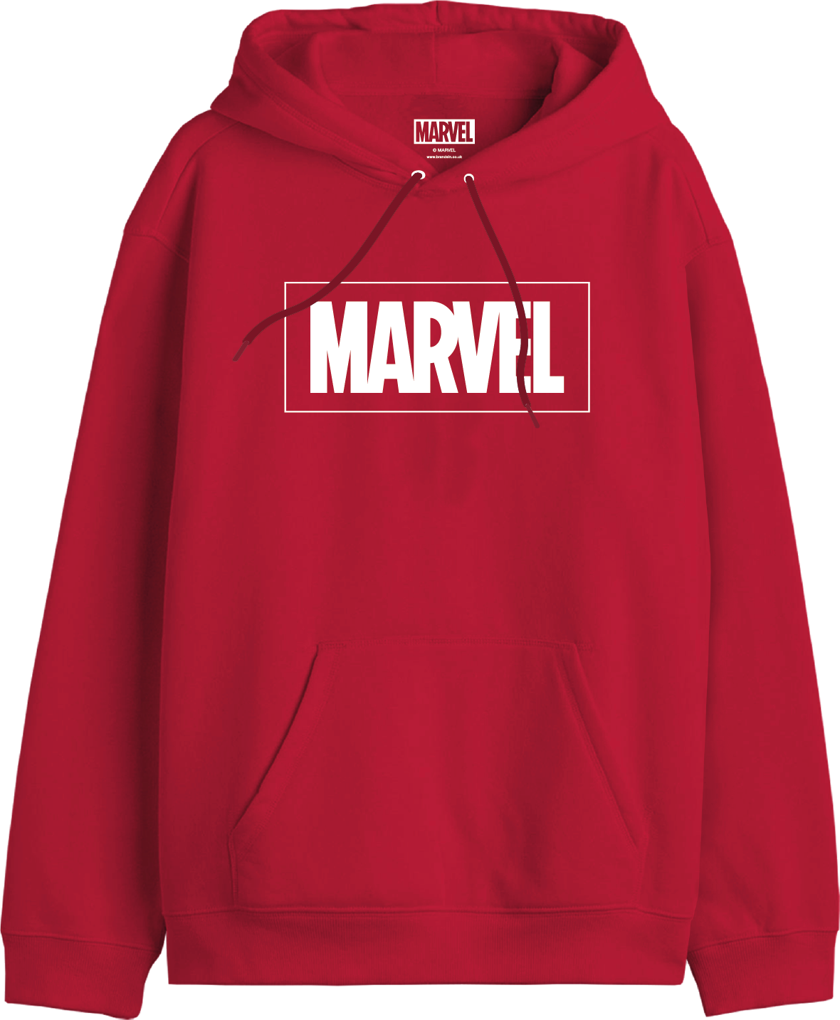 Hoodie Marvel Logo Rouge – Licence Officielle Marvel