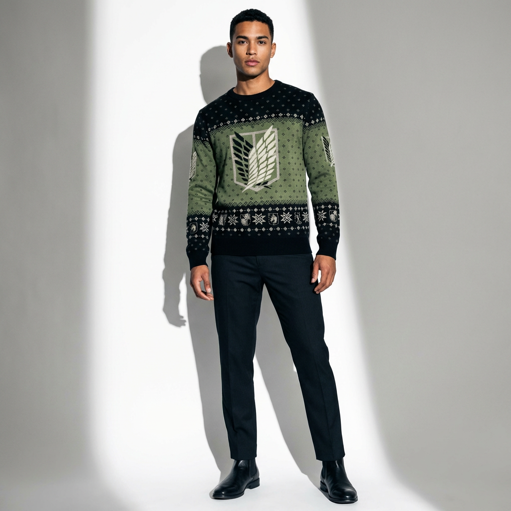 Official Attack on Titan holiday knitwear PULL NOEL - pullover christmas