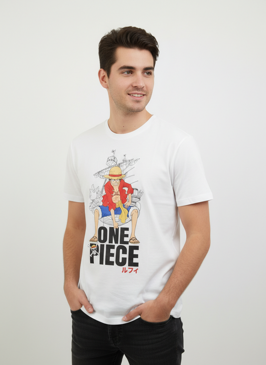T-Shirt One Piece Luffy Oversize Couleur Classique One Piece