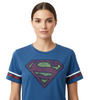 T-shirt Superman Bleu Vintage DC Comics Officiel