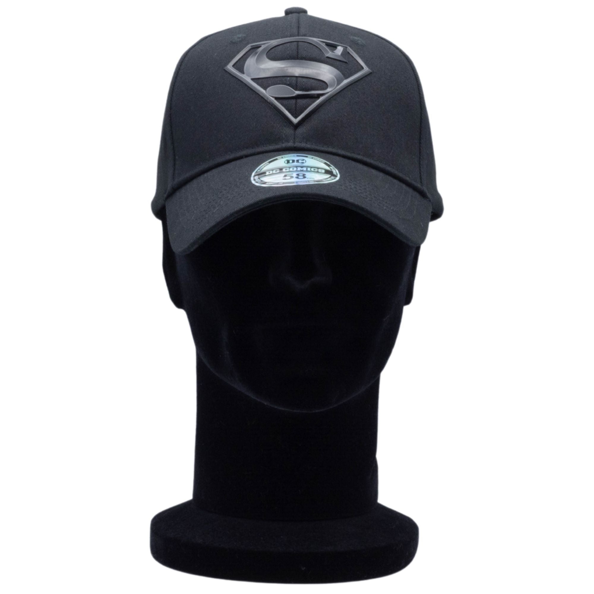 Casquette Noir - DC Comics Superman Baseball - Logo Rubber - Legend Stuff - DC Comics - Casquette