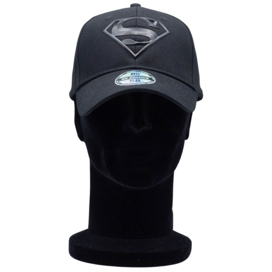 Casquette Noir - DC Comics Superman Baseball - Logo Rubber - Legend Stuff - DC Comics - Casquette