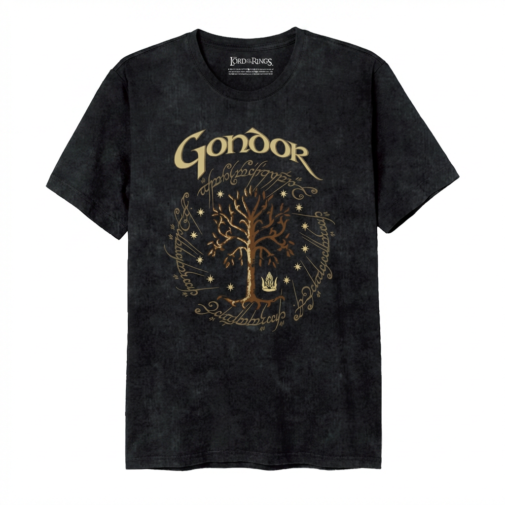 T-Shirt Seigneur des Anneaux Arbre de Gondor Heritage Stone Wash