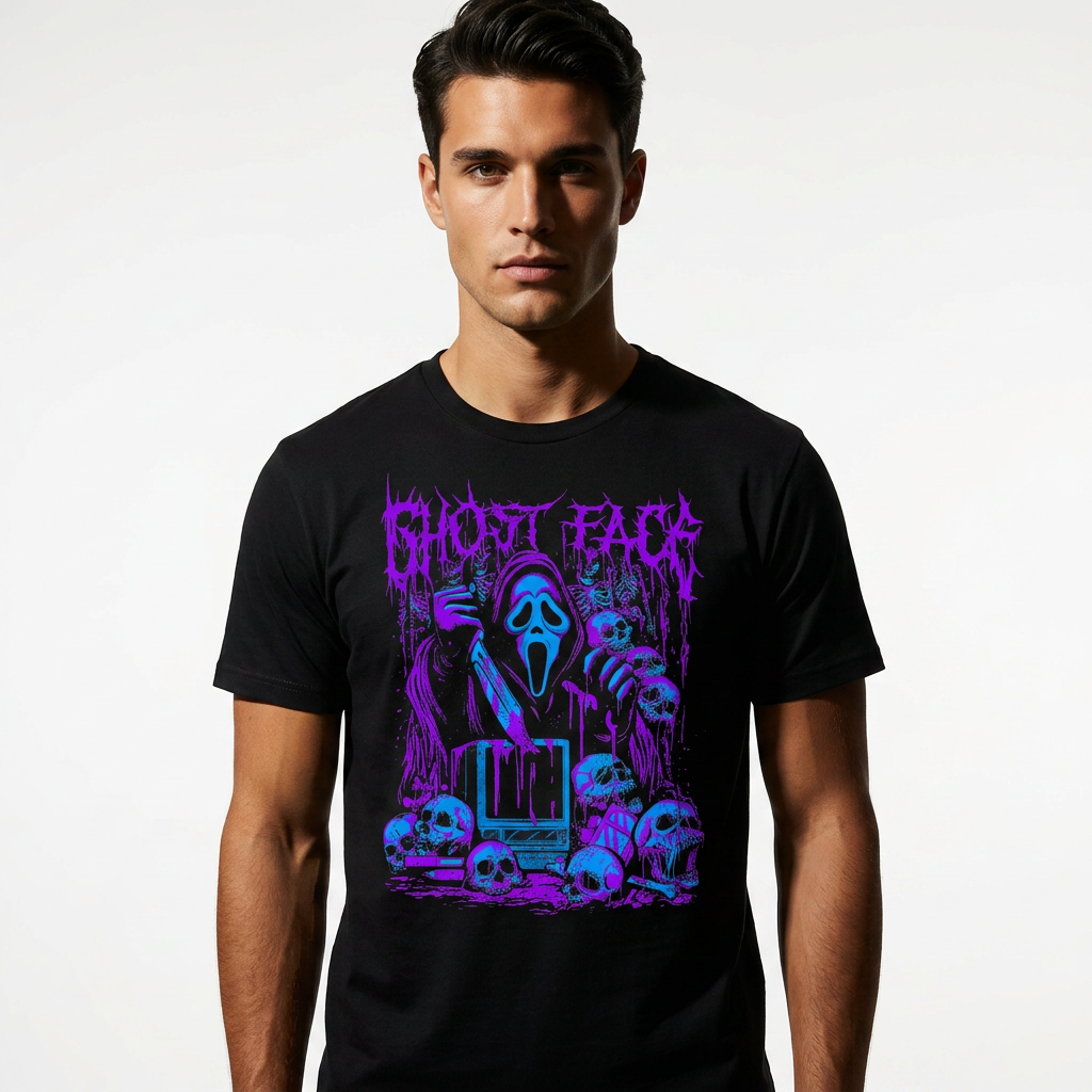T-Shirt Ghost Face Killer - Un incontournable pour les fans Ghost Face