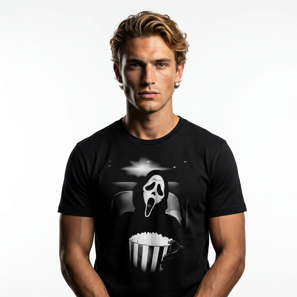 T-Shirt Ghost Face Horror Cinema - Premium Edition Ghost Face