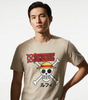 T-Shirt One Piece Luffy Skull Beige – Officiel Manga One Piece