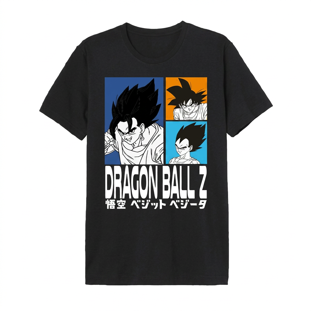 T-shirt Dragon Ball Z Goku et Vegeta pour fans Dragon Ball Z