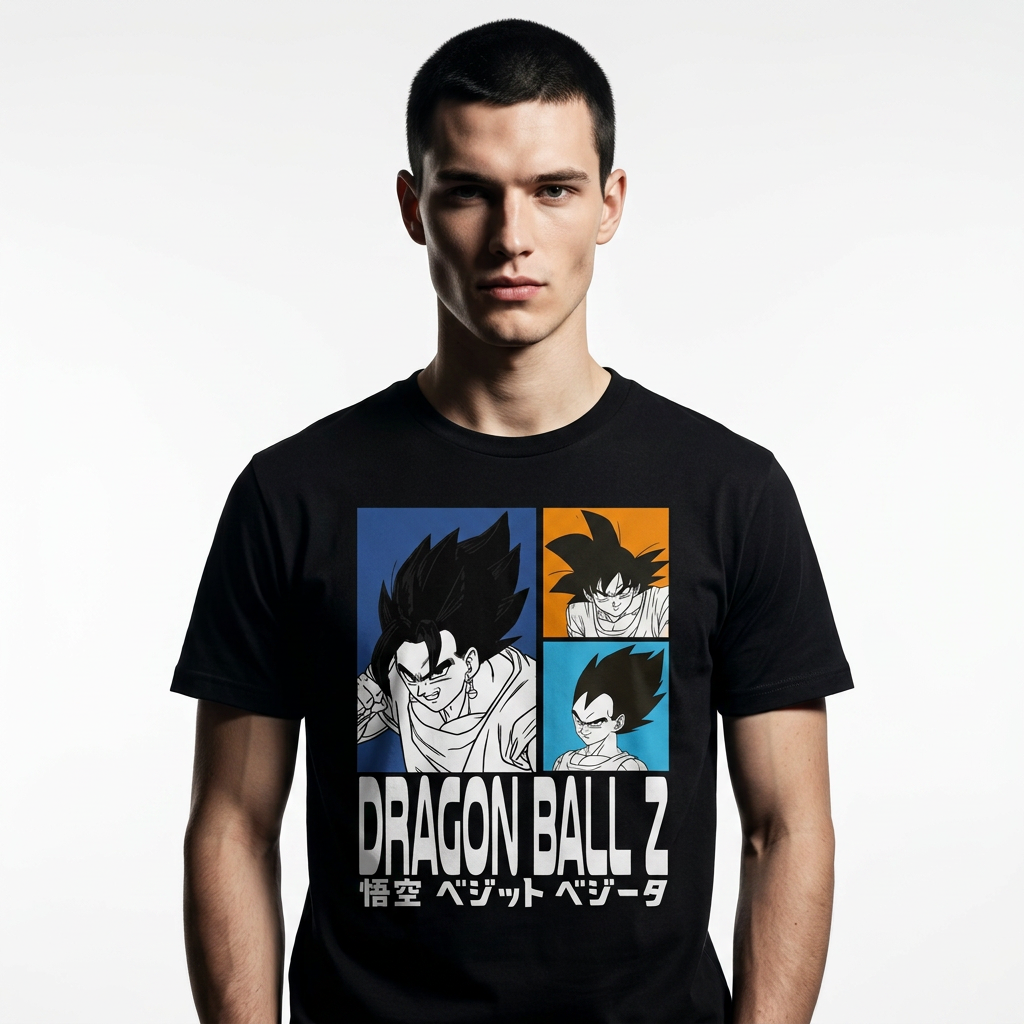 T-shirt Dragon Ball Z Goku et Vegeta pour fans Dragon Ball Z