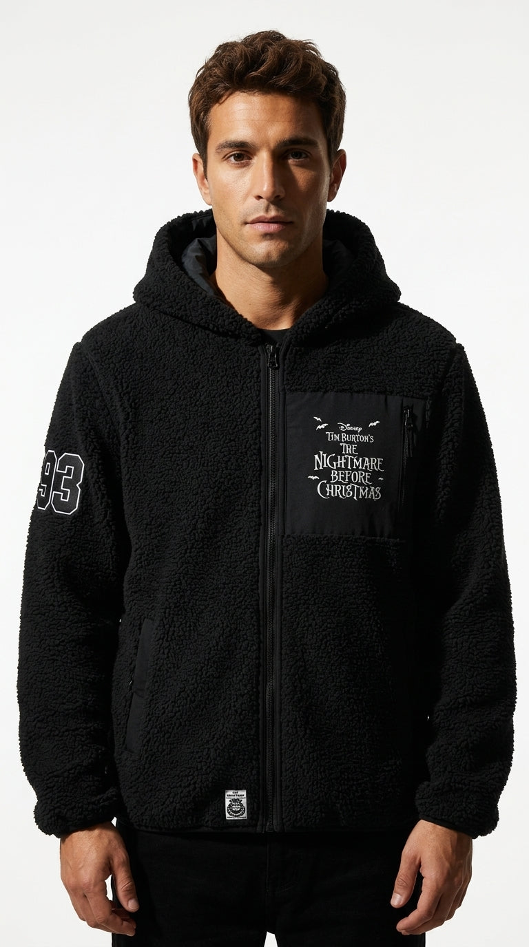 Veste Sherpa Homme Disney — Noire
