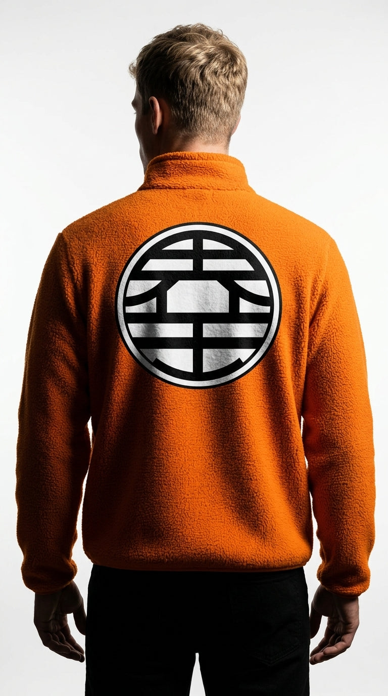 Veste Sherpa Homme Dragon Ball Z — Orange