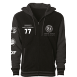 Hoodie Star Wars Darth Vader Officiel – Dark Side noir zippé avec logos Empire et patchs brodés. Sweat-shirt homme stylé pour fans de la saga.