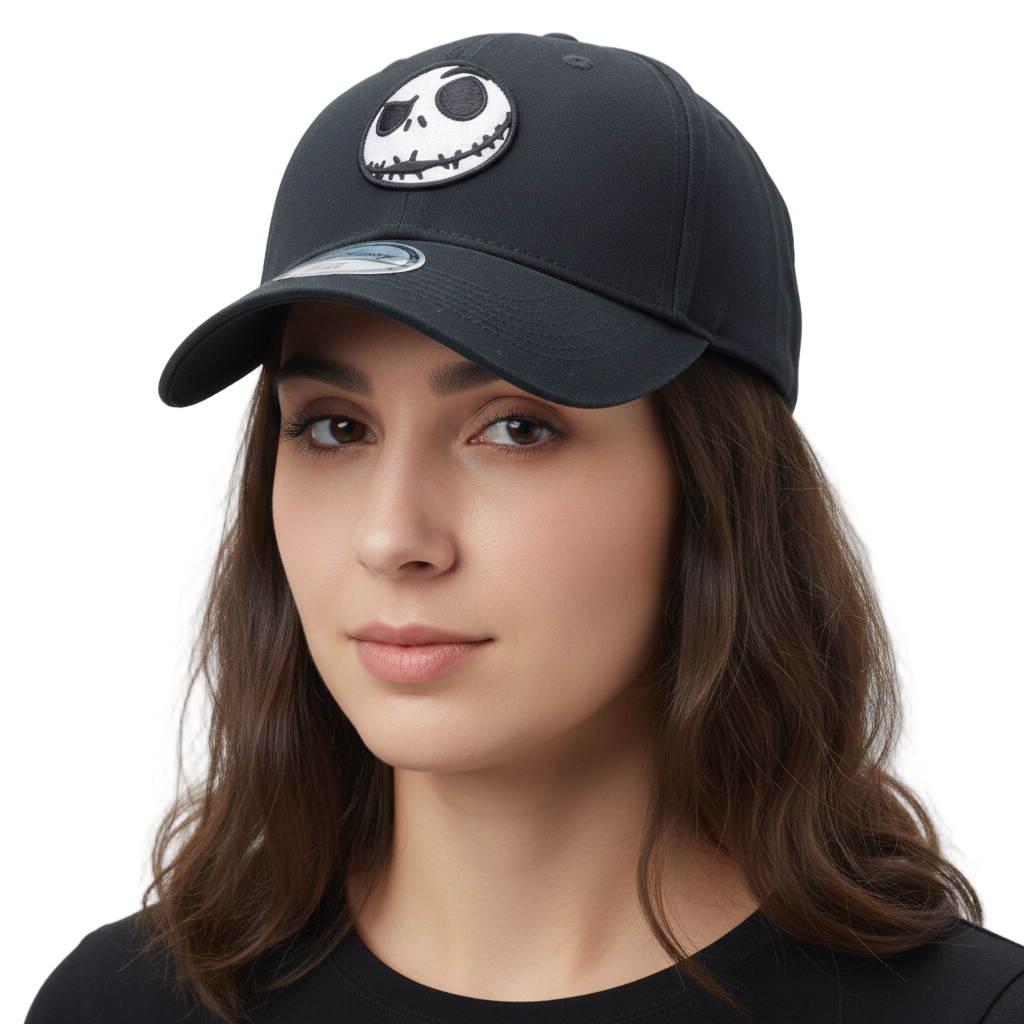 Casquette Disney Jack Skullington Logo Noir