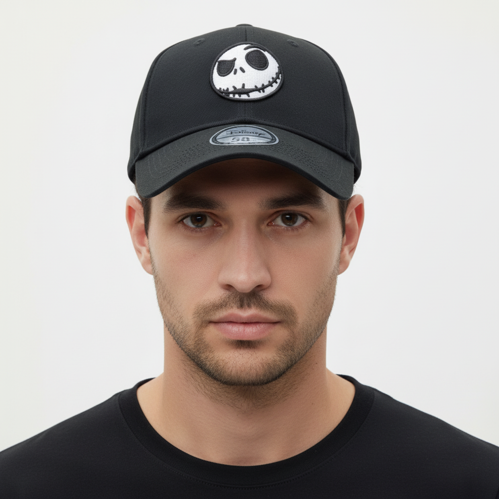 Casquette Disney Jack Skullington Logo Noir