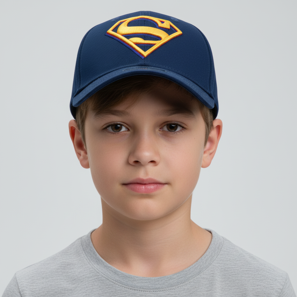 Casquette courbée noire snapback Superman DC Comics Metal Badge Difuzed