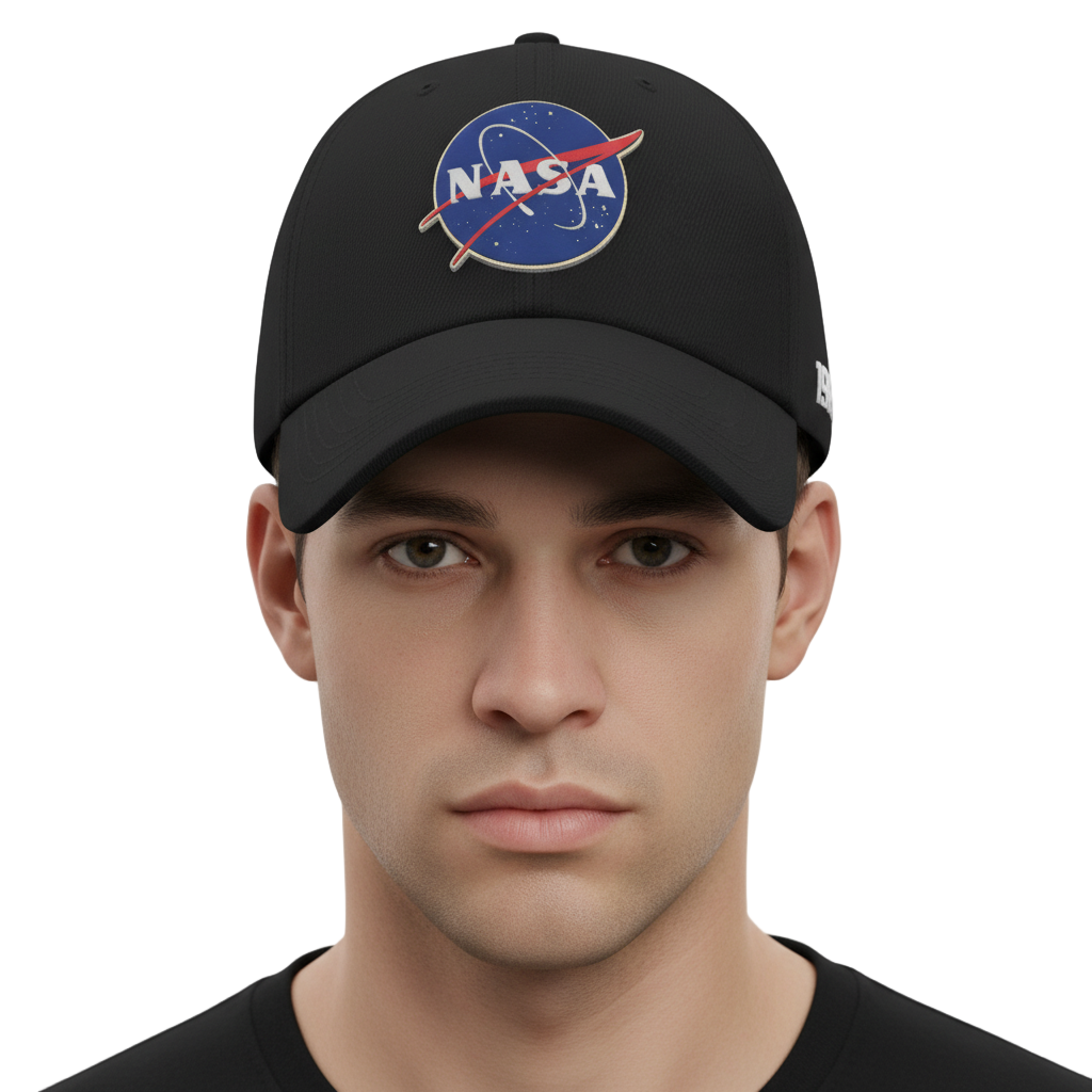Casquette NASA - Logo PVC Patch en Noir