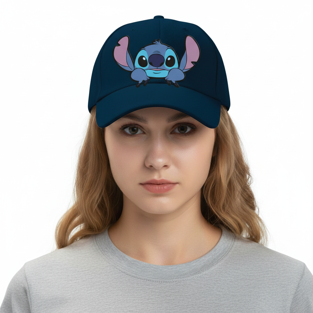 Casquette Stitch Disney avec Visière Réglable