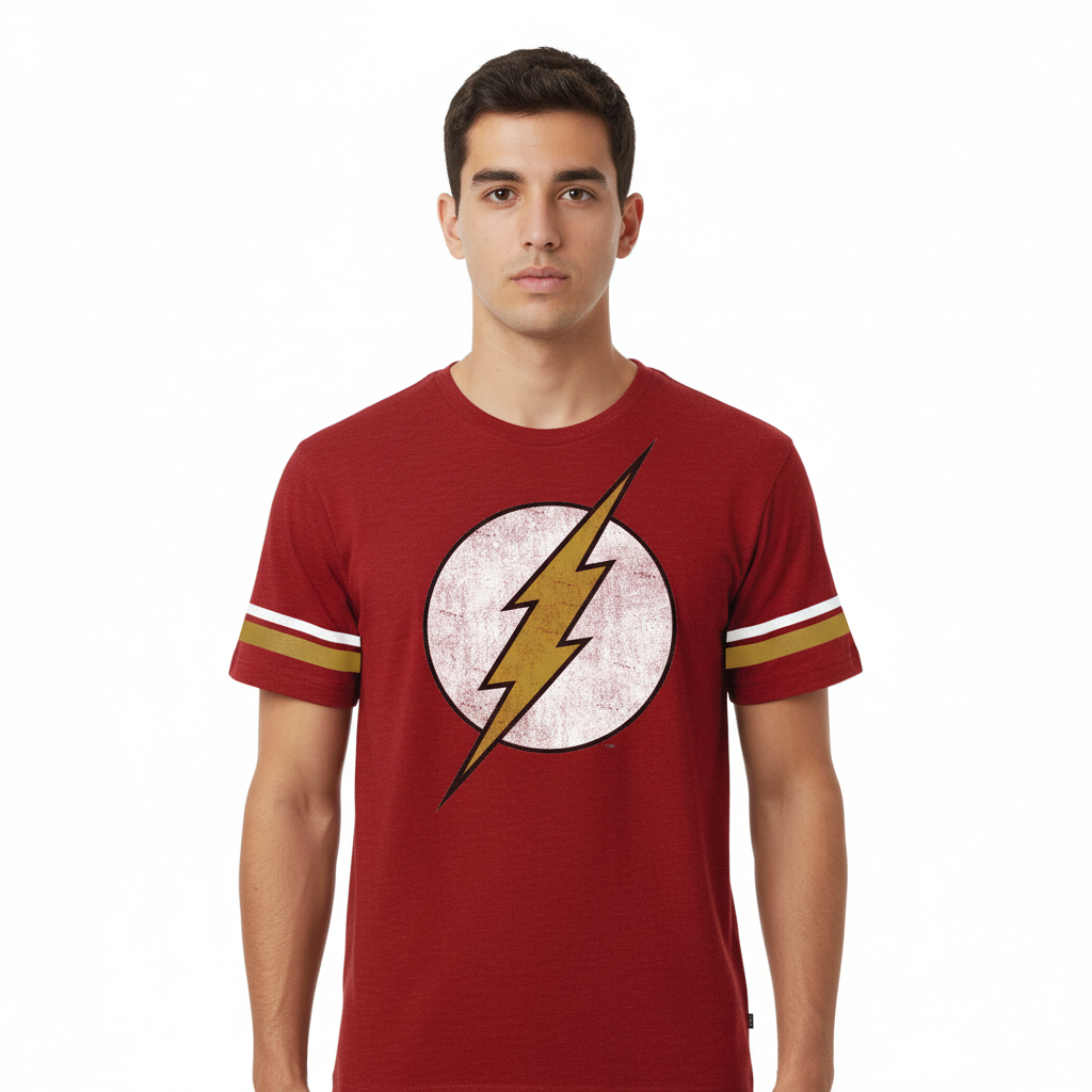 T-shirt Rouge Flash DC Comics Officiel