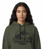 Hoodie Kaki Jurassic Park Officiel – Logo T-Rex