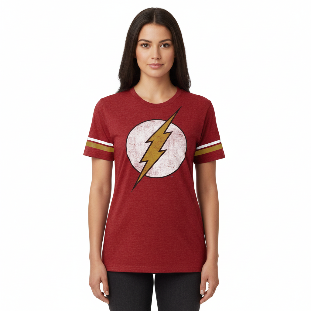 T-shirt Rouge Flash DC Comics Officiel