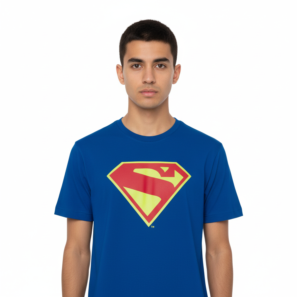 T-shirt Superman Officiel – Design 2025 Logo Emblématique