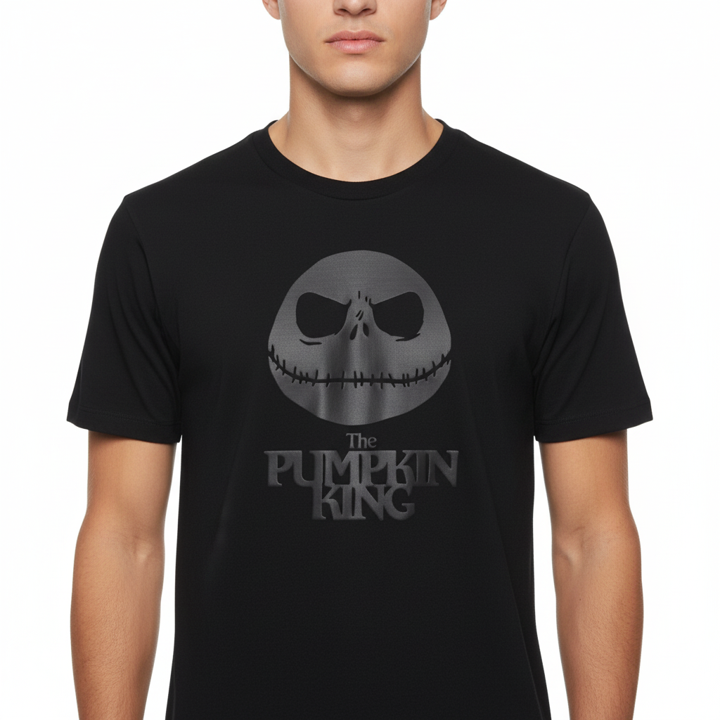 T-shirt Disney Jack Skellington Officiel Minimaliste