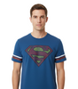 T-shirt Superman Bleu Vintage DC Comics Officiel