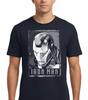 T-shirt Iron Man Officiel Marvel Homme - Casque Métallique