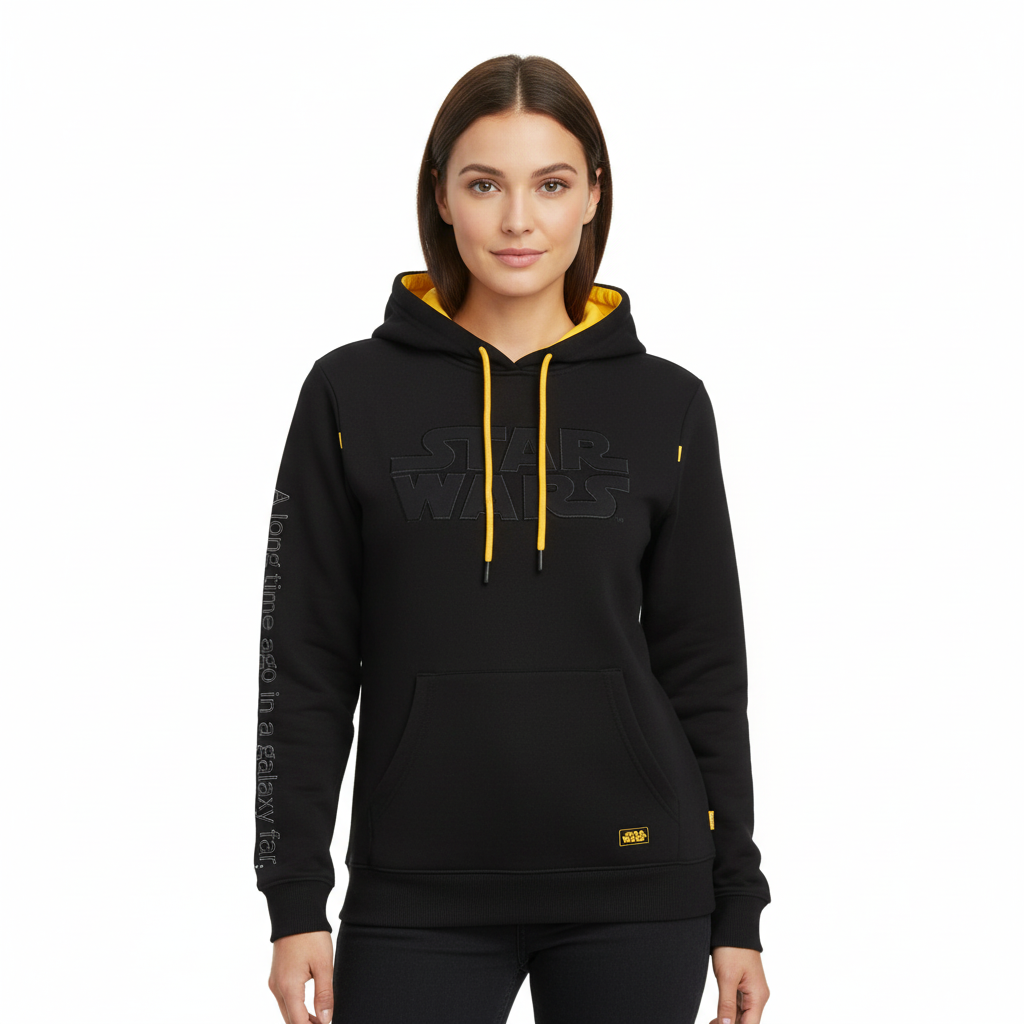 Sweat Star Wars Noir – Hoodie Officiel Logo