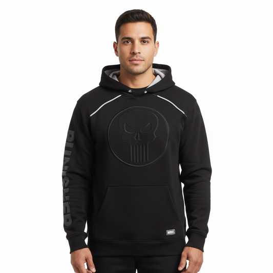 Sweat à Capuche Marvel Noire Punisher pour Fans
