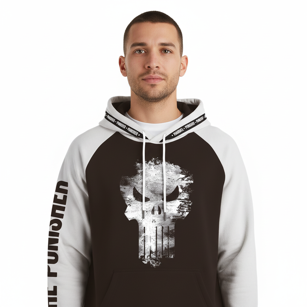 Hoodie Marvel The Punisher Officiel - Crâne Distress