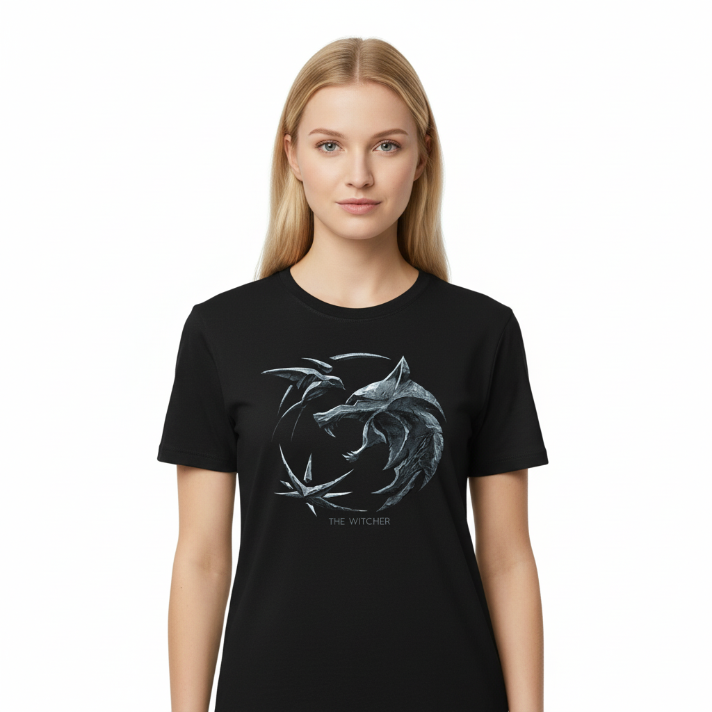 T-shirt Witcher - Logo Loup