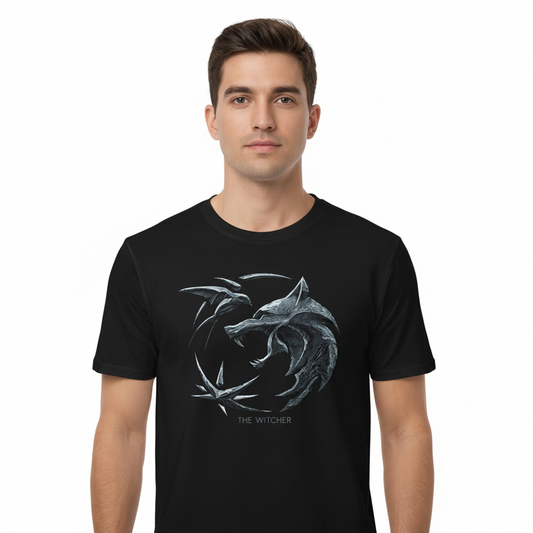 T-shirt Witcher - Logo Loup