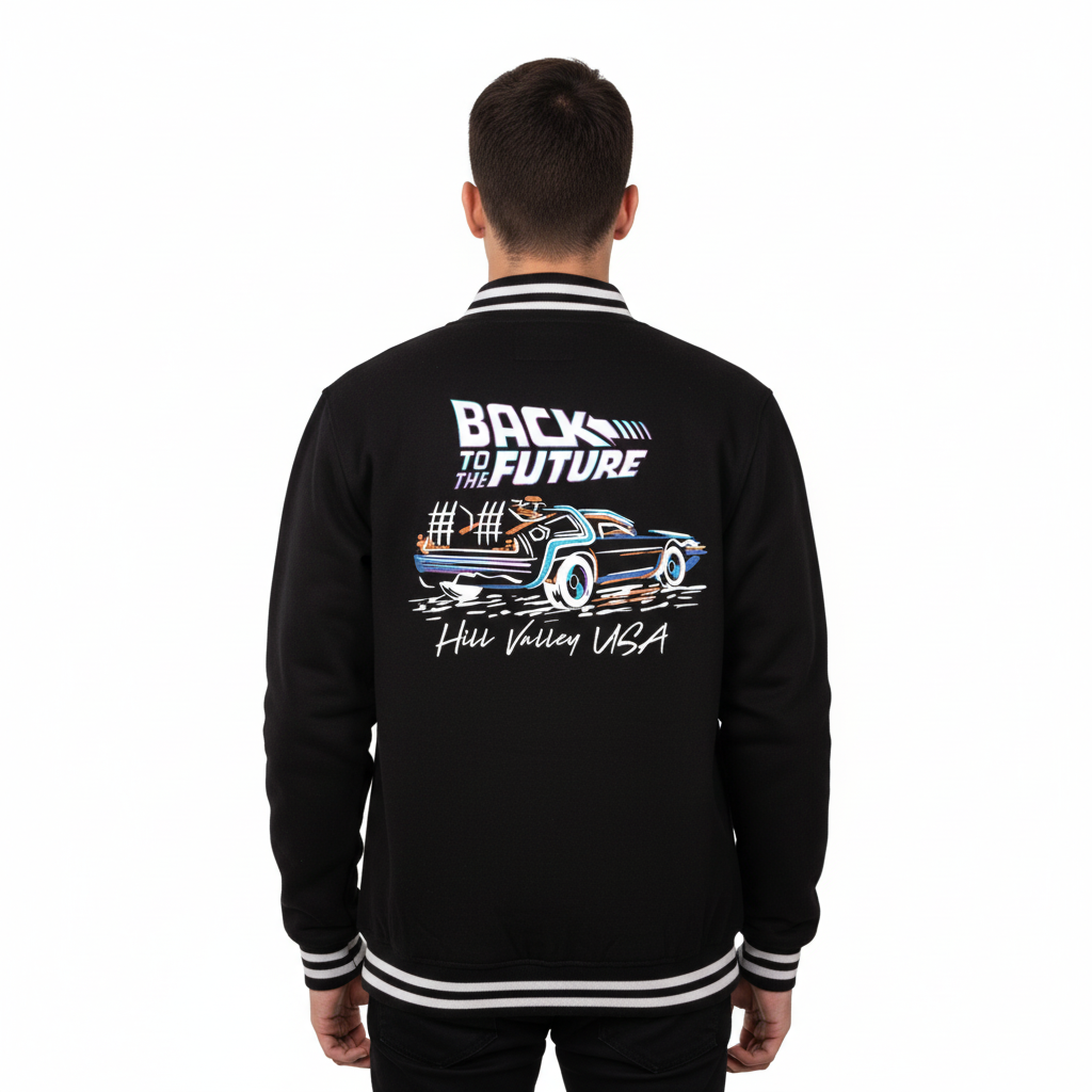 Veste Varsity Officielle Back to the Future – Hill Valley USA – Unisexe