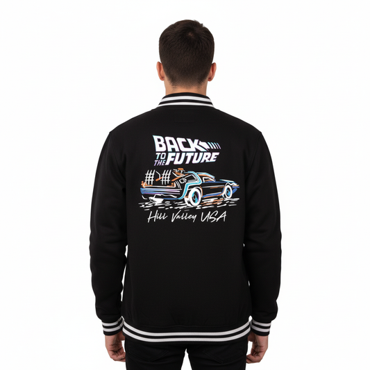 Veste Varsity Officielle Back to the Future – Hill Valley USA – Unisexe