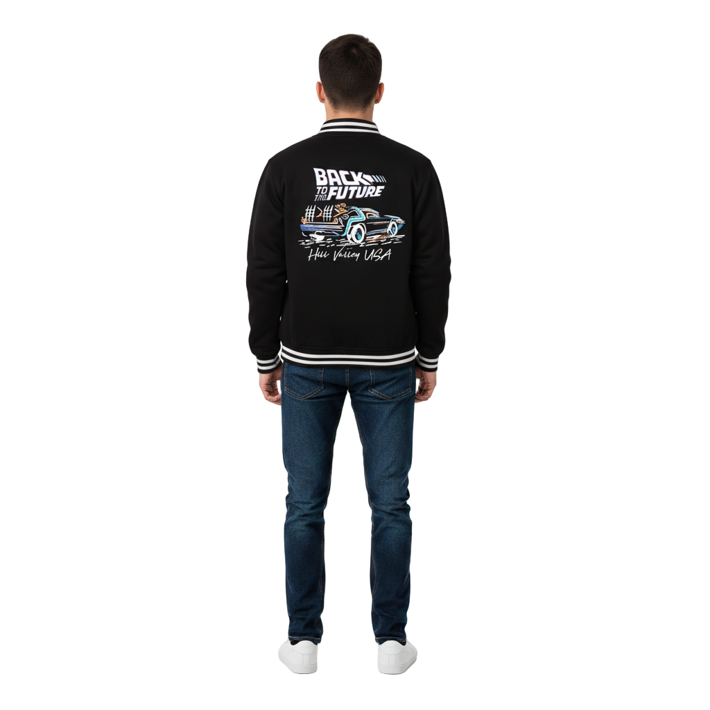 Veste Varsity Officielle Back to the Future – Hill Valley USA – Unisexe