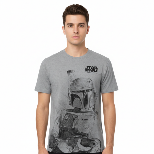T-shirt Officiel Star Wars Boba Fett Gris