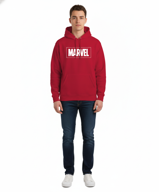Hoodie Marvel Logo Rouge – Licence Officielle Marvel